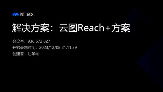 解决方案:云图Reach+方案