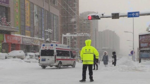 威海市文登区积极开展沿街清雪 为城市添一抹温度的底色