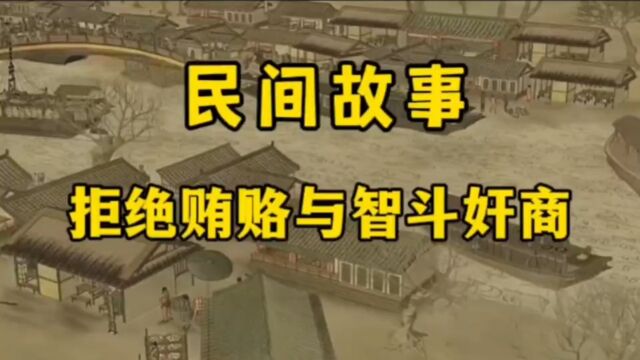 民间故事一位正直县令拒绝奸商的贿赂,并揭露奸商的恶行