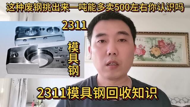 这种废钢挑出来一吨能多卖500左右你认识吗?分享它的回收知识#短视频知识分享 #1.2311模具钢 #3Cr2Mo模具钢