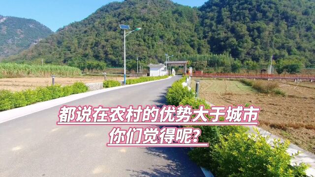 都说在农村的优势大于城市,你们觉得呢?#乡村生活