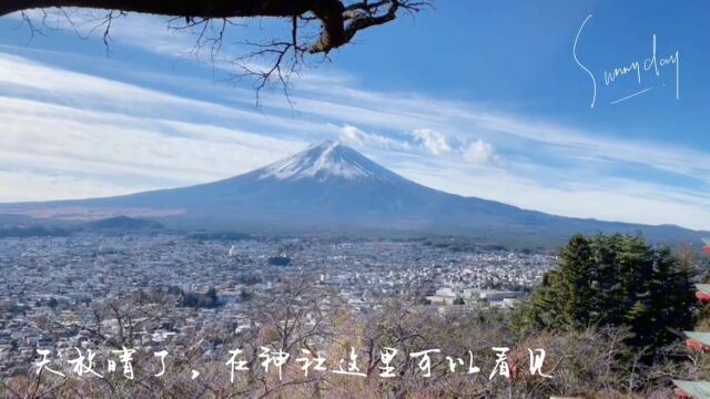 富士山下的风景