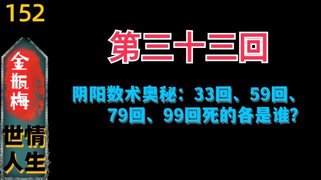 【金瓶梅152】《金瓶梅》第33回“版画+回评”欣赏(335)