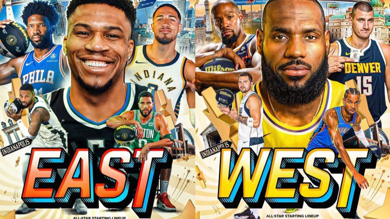 详解全明星首发阵容:字母老詹队长,詹皇20次入选创纪录,库里无缘全