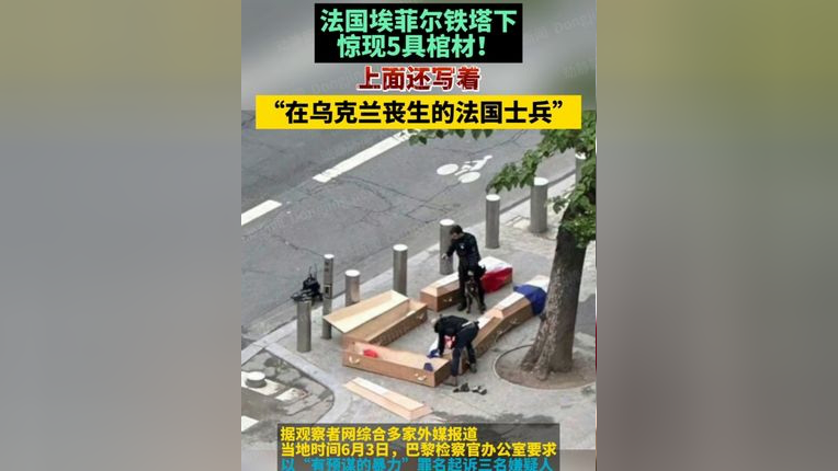 上面还写着"在乌克兰丧生的法国士兵"