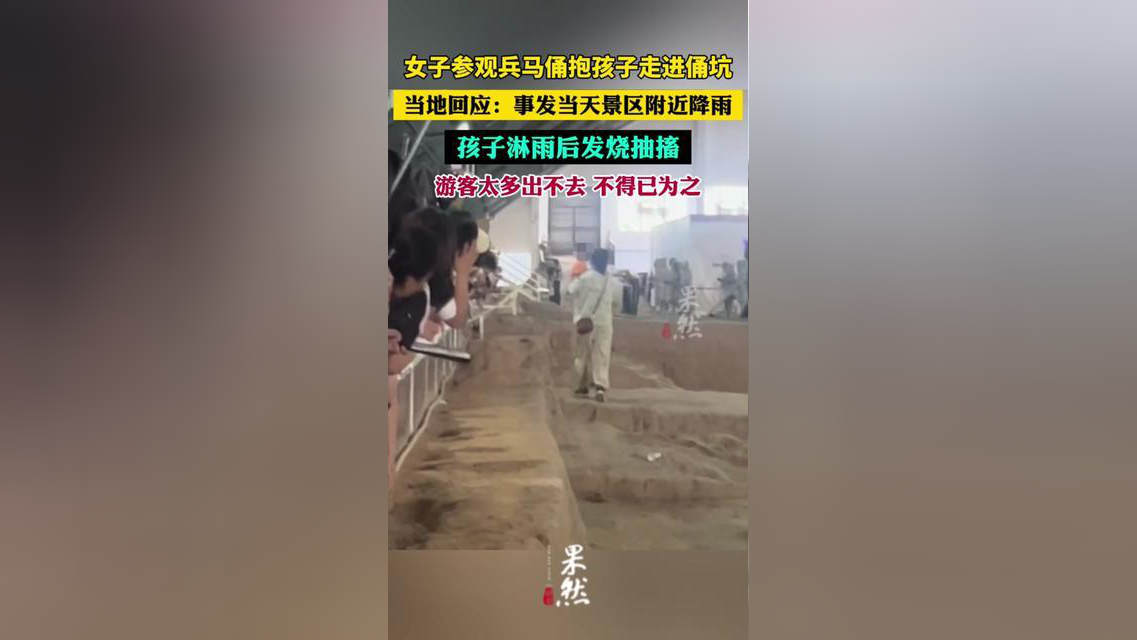 兵马俑跳坑事件照片图片