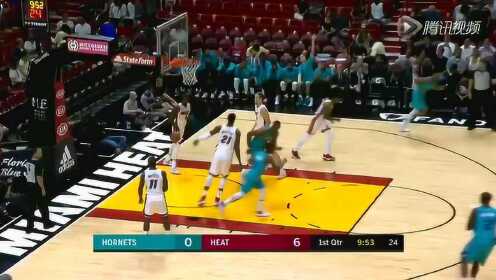 《NBA全场集锦》黄蜂vs热火第1节精编 维特斯溜底线势不可挡