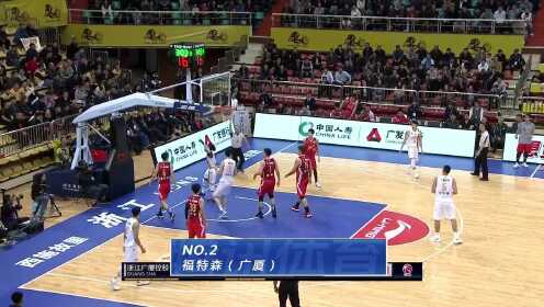 《CBA全场集锦》广厦vs八一五佳球 福特森禁区无解强突田宇翔神秀抢断