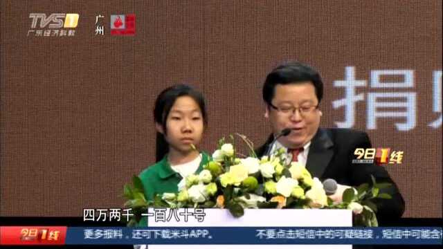 广州:义拍一百五十七万善款 恤孤助学救病童