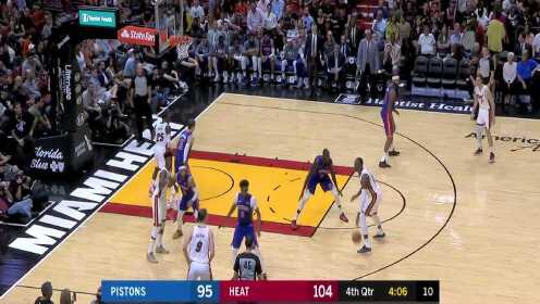 《NBA全场集锦》【原声】活塞108-117热火 巴特勒20+3率队轻取活塞
