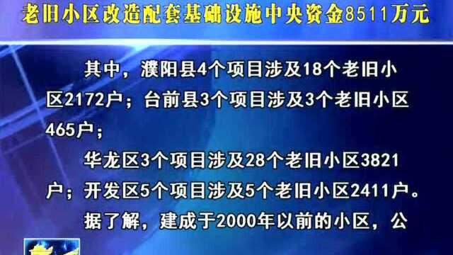 我市成功争取 老旧小区改造配套基础设施中央资金8511万元