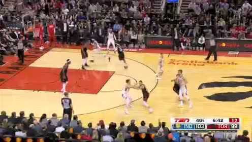 《NBA全场回放》【原声回放】步行者vs猛龙第4节 伊巴卡死亡三分杀死比赛