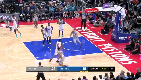 《NBA全场集锦》【原声】黄蜂87-76活塞 黄蜂4人得分上双布里奇斯率队轻取活塞