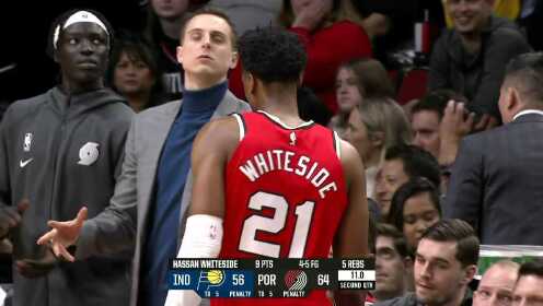 《NBA全场集锦》关键小子利拉德！利拉德杀入内线压哨上篮命中
