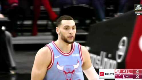 《NBA全场回放》开场手感就来 拉文底角埋伏三分飙中
