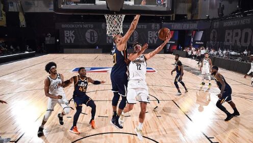 《NBA全场集锦》【球星】戈贝尔vs篮网集锦 20+7大帽暴扣制霸篮下