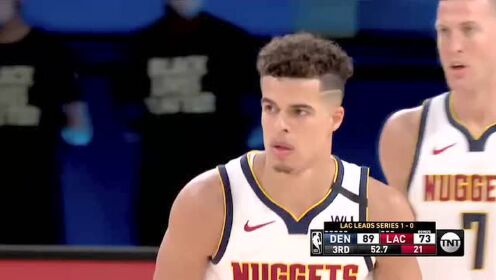 《NBA全场回放》【回放】掘金vs快船第3节 路威火锅大帽上篮2+1