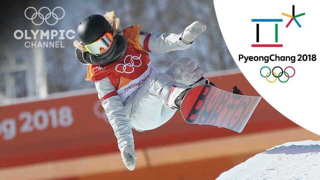 Chloe Kim hits Backtoback 1080s to win Gold in Womens Halfpipe Snowboard PyeongChang