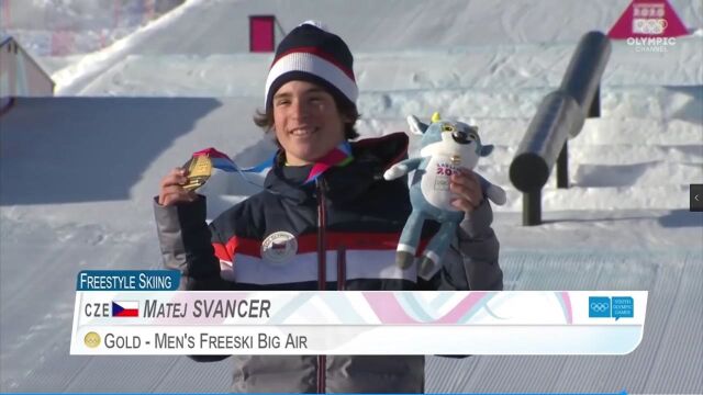 Matej SVANCER Gold moment  Men's Freestyle Skiing Big Air  Lausanne 2020