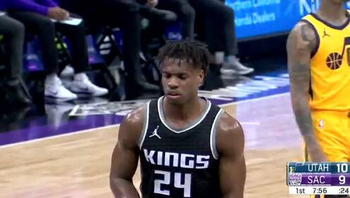 《NBA全场集锦》爵士vs国王第1节中文解说回放