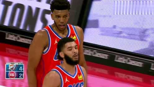 《NBA全场集锦》雷霆vs活塞第2节中文解说回放