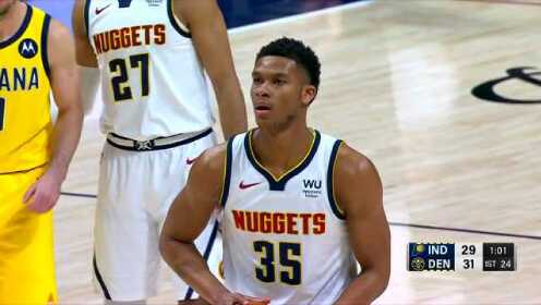 《NBA全场集锦》步行者vs掘金 第1节中文解说回放
