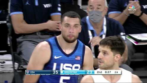 《NBA全场集锦》美国vs阿根廷第2节英文原声回放