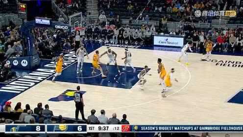 《NBA全场集锦》手感热的发烫 米切尔手起刀落连中三分