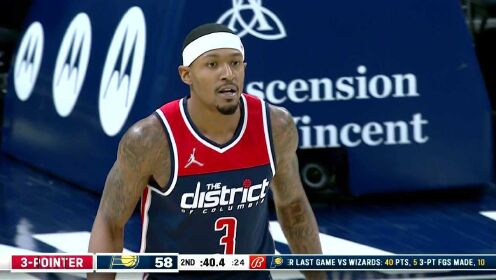 《NBA全场集锦》进攻勋章拉满！ 比尔急停三分一发入魂