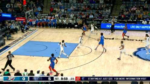 《NBA全场集锦》费沃斯大帽亚当斯！吉迪不看人妙传厄尔扣篮得手