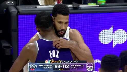 《NBA全场集锦》【原声】鹈鹕99-112国王 巴恩斯携队7人得分上双送对手5连败