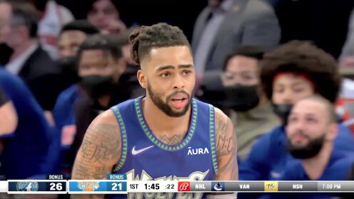 《NBA全场集锦》话不多说就是干！拉塞尔外线接球就扔干脆利落