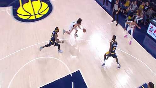 《TOP时刻》21日NBA最佳镜头 史蒂芬森击地背传布里赛特飞身背扣