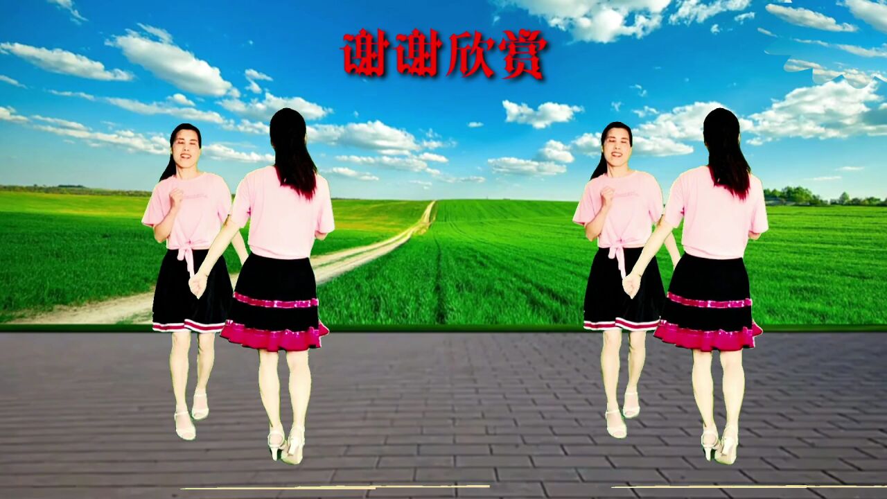 广场舞《桃花运》双人对跳恰恰舞32步，简单又好看_高清1080P在线观看平台_腾讯视频