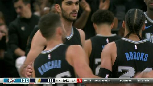《NBA全场集锦》无莫熊其实也不弱！布鲁克斯突破上篮杀死比赛