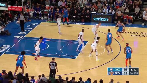 《NBA全场集锦》【纯享】雷霆vs尼克斯精华回放 亚历山大37+8吉迪三双赢下飙分大战