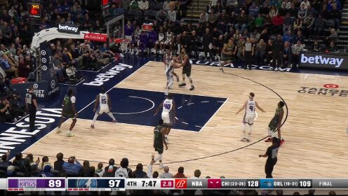 《NBA全场集锦》【原声】国王110-117森林狼 爱德华兹34分森林狼喜提三连胜