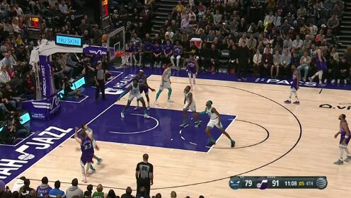 《NBA全场集锦》下班心切！爵士末节开始轰出进攻波提前杀死比赛
