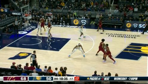 《NBA全场集锦》【回放】NBA常规赛：骑士vs步行者第3节英文原声回放