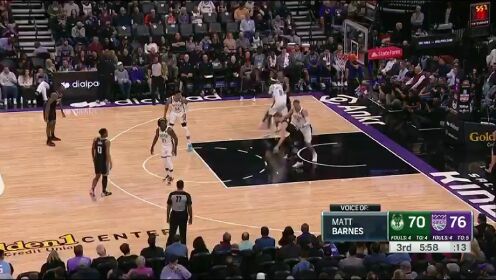 《NBA全场集锦》雄鹿vs国王英文原声全场回放
