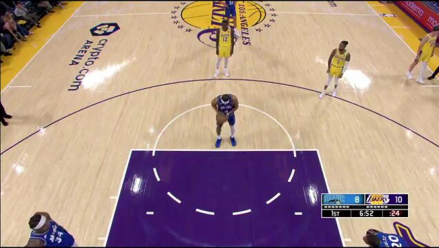 魔术vs湖人第1节中文解说回放