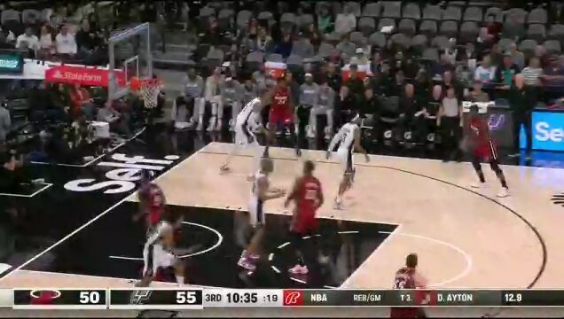 NBA常规赛：热火vs马刺英文原声全场回放