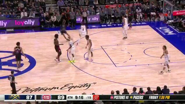 掘金vs活塞第4节英文原声回放