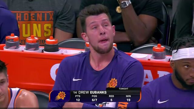 NBA常规赛：爵士vs太阳第4节英文原声回放