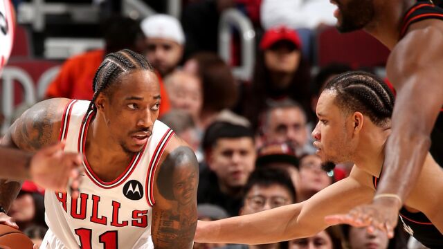 活塞108-119公牛 德罗赞29分武切维奇两双公牛复仇活塞