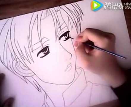 杨旭手绘:头文字 d 藤原拓海