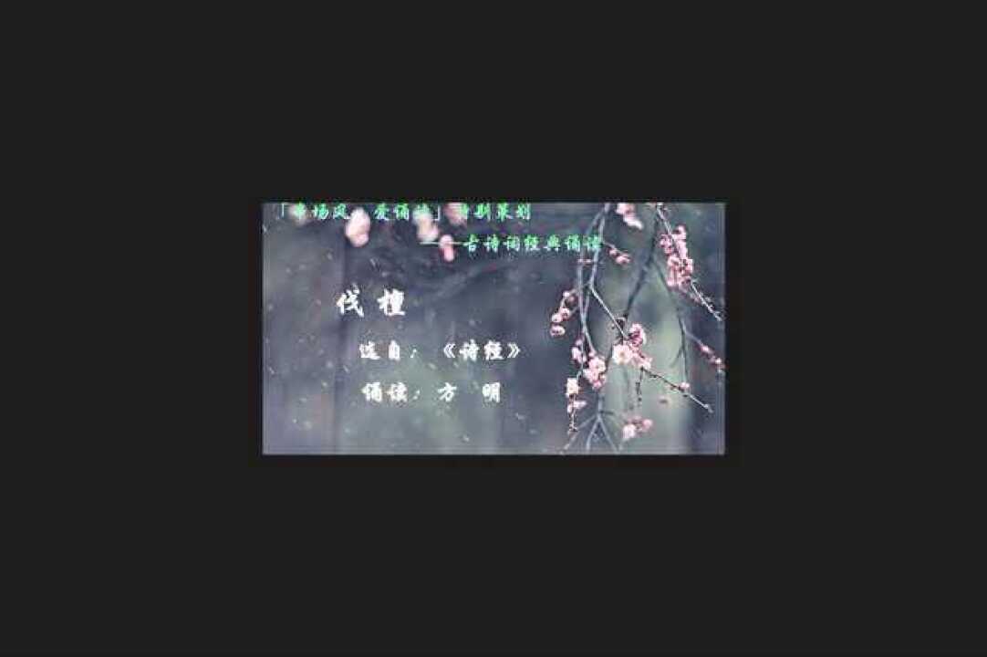 《伐檀》·古诗词经典诵读_高清1080P在线观看平台_腾讯视频