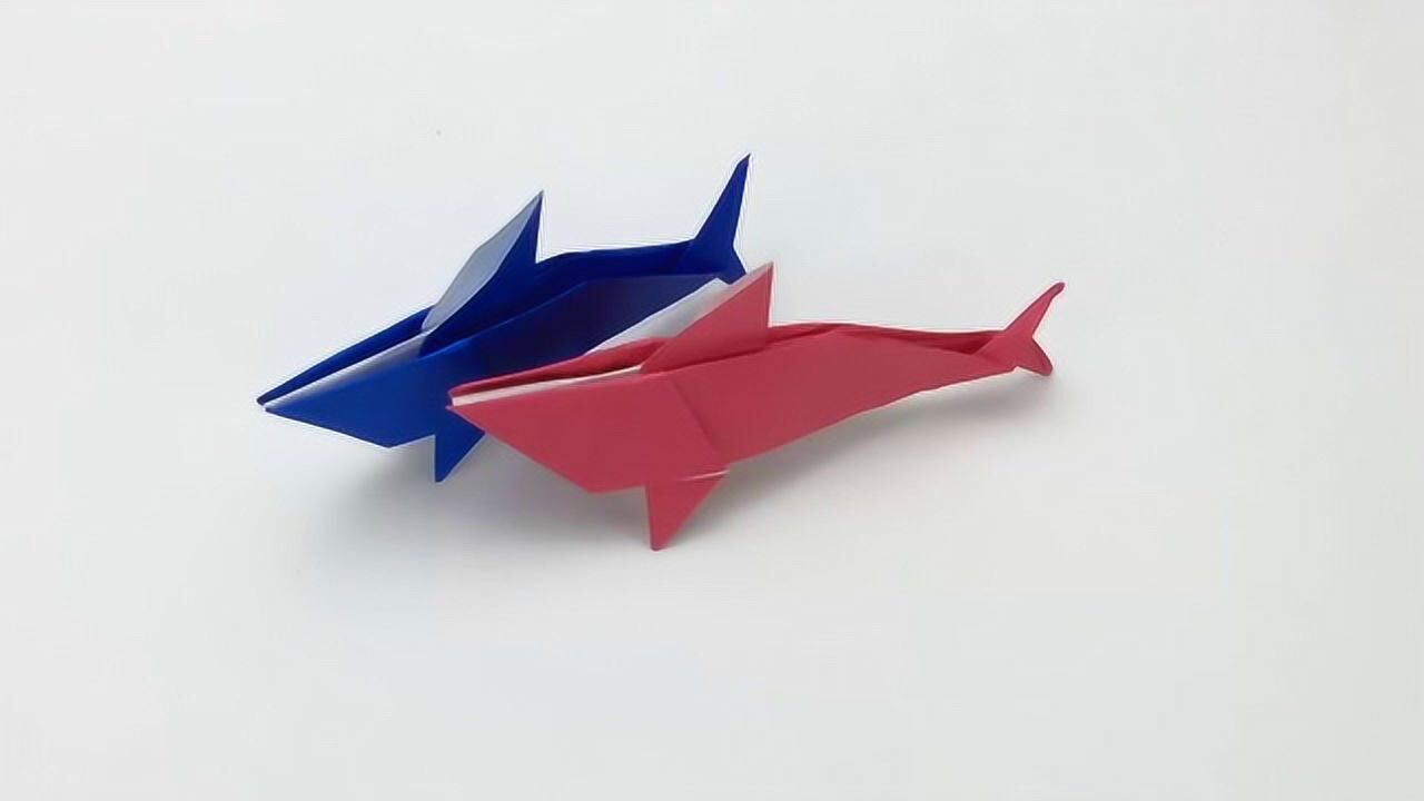 幼儿折纸——鲨鱼