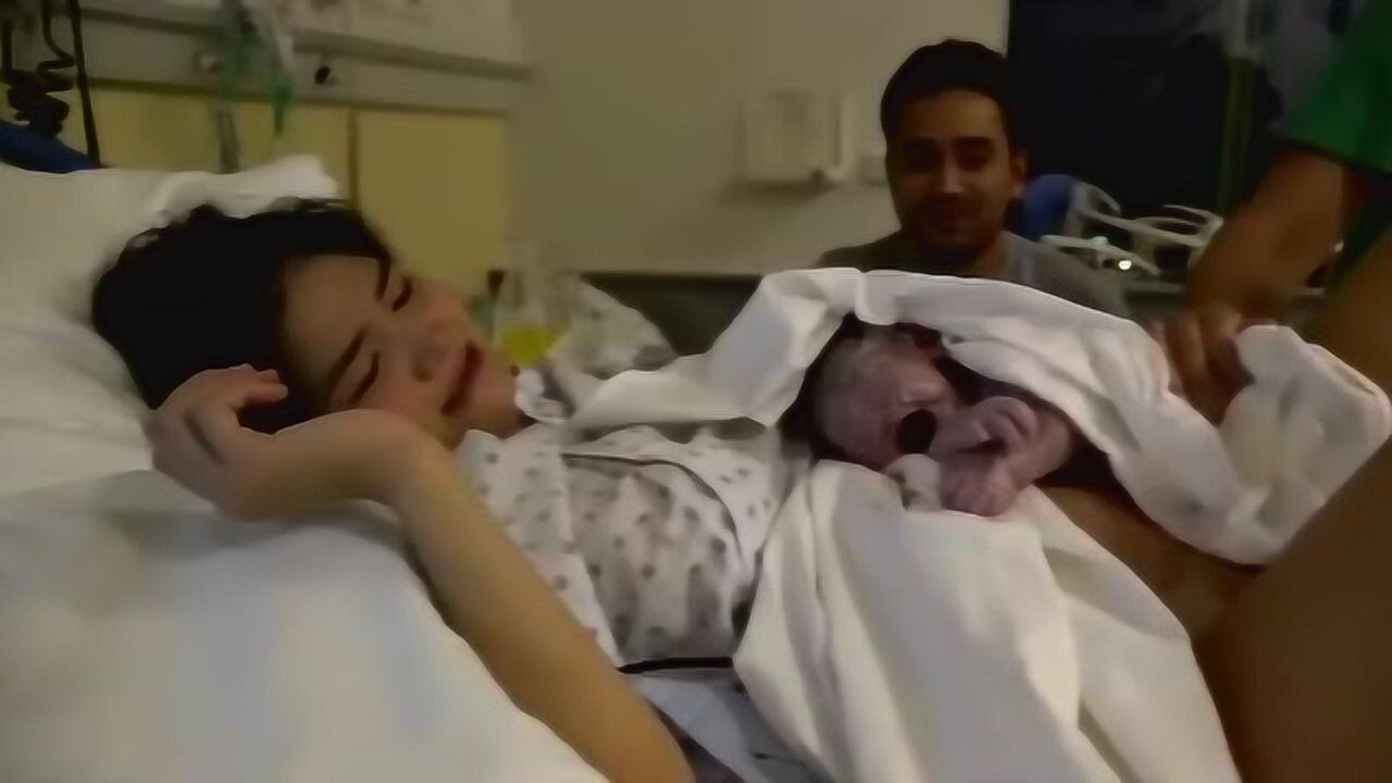 实拍：丈夫陪伴产妇自然分娩全过程，见到宝宝后终于放声哭出来_腾讯视频