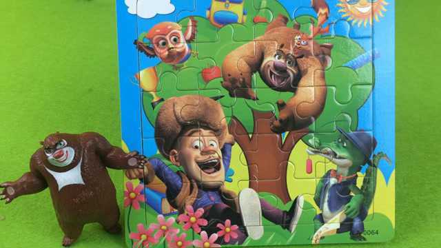 光头强熊出没大电影拼图益智玩具亲子游戏